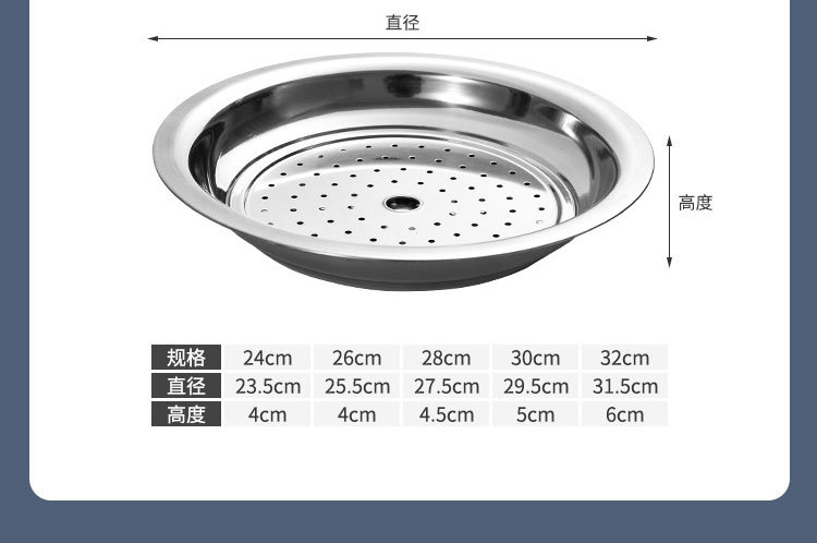 Thickened non-magnetic stainless steel dumpling plate, double-layer with vinegar dish, draining and oil-draining dumpling plate, household steamer plate, fast food restaurant pic 13