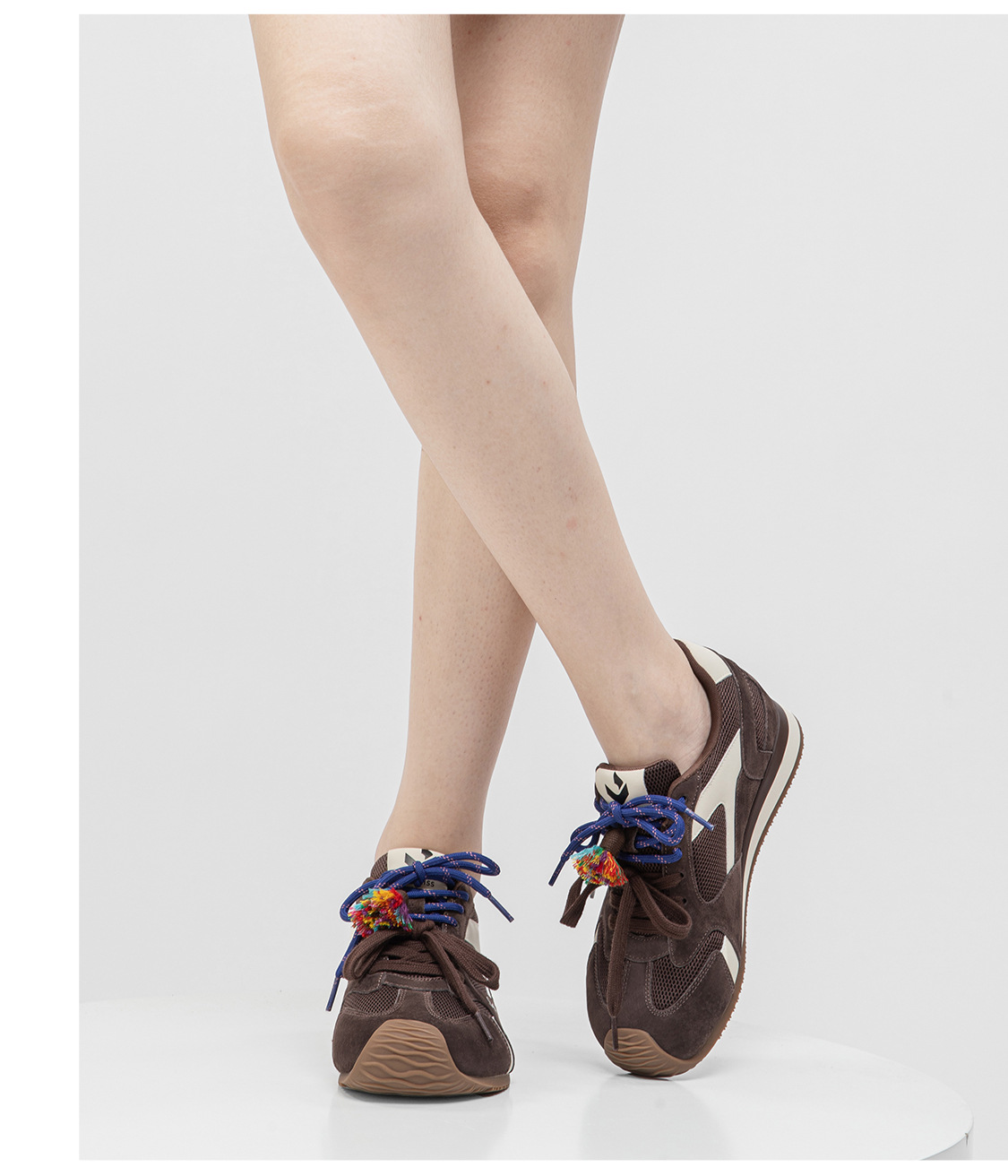 复古德训鞋女2025秋冬新款潮流透气鞋子内增高真皮百搭运动休闲鞋详情11