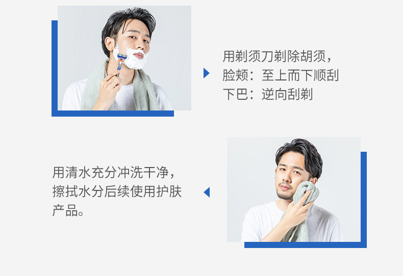 代发通用德国五层吉利剃须刀片锋利5男手动剃须刀刮胡刀手动刀架详情14