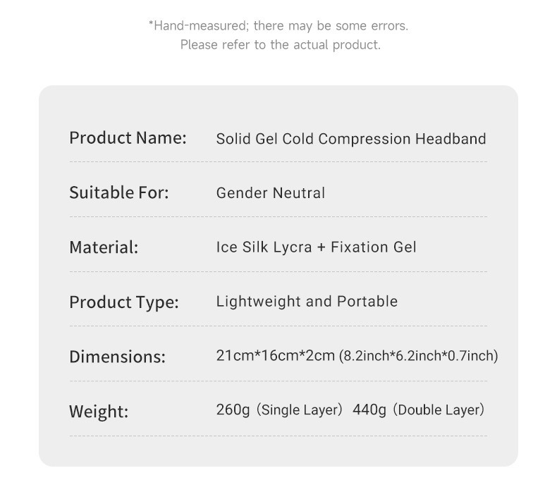 亚马逊冰敷眼罩固体水凝胶冷敷头套缓解降温面罩理疗舒缓面罩详情8