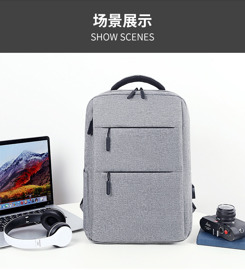 Cross border business backpack mochila multifuncional de gran capacidad para hombres advanced sense laptop bag USB imprimible pic 22