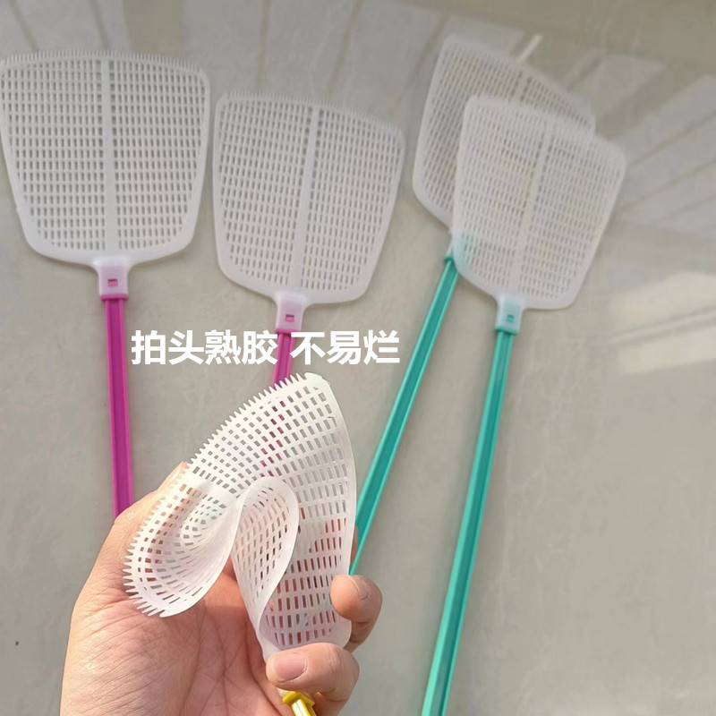 Plastic fly swatter, large head, mature rubber, not easy to break, summer advertising logo mosquito and fly swatter, fly swatter wholesale pic 13