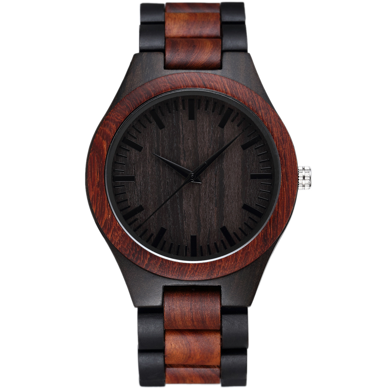 大表盘石英木表新款DIYwristwooden日本2035机芯现货支持一件代发详情33