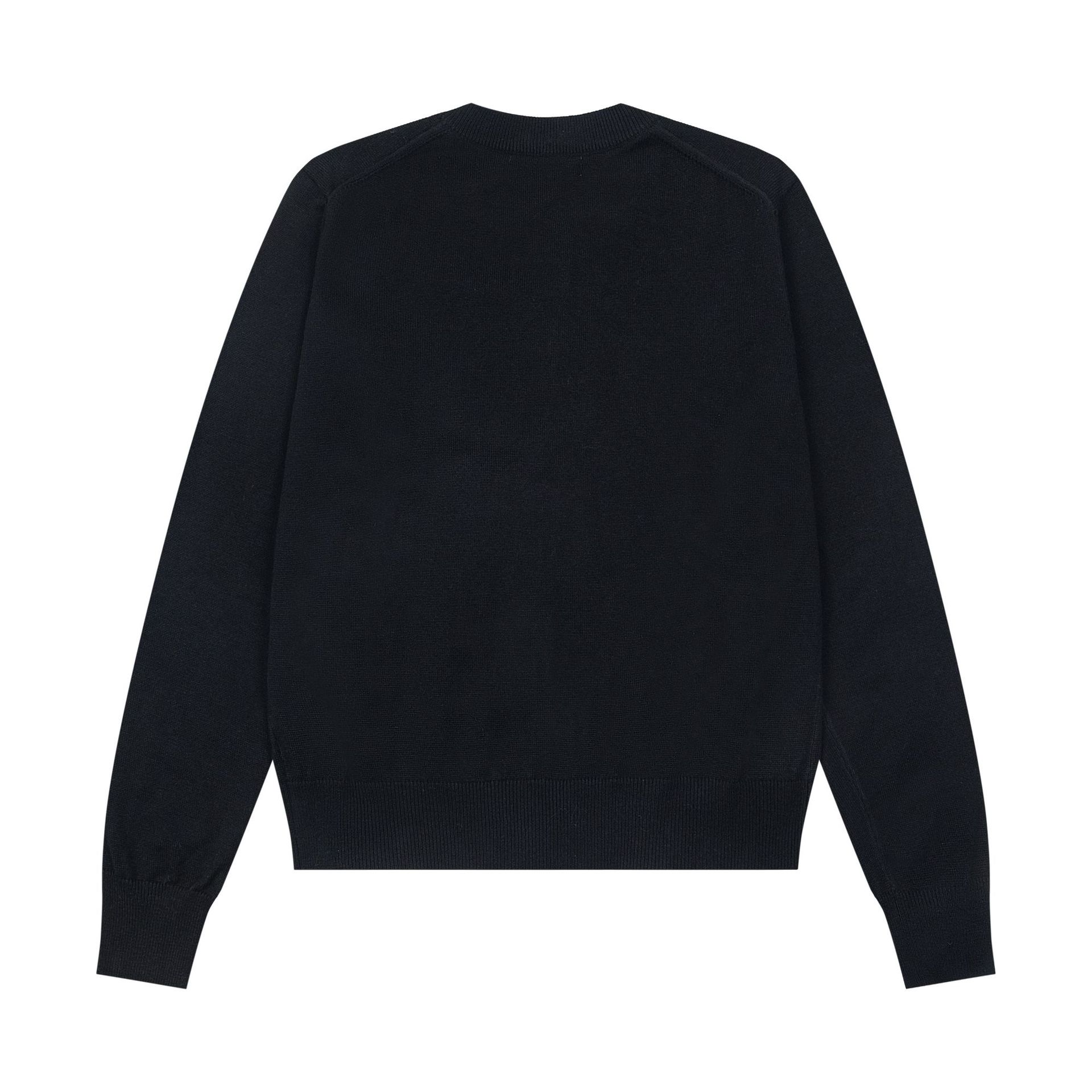 高版本restandrecreatio狐狸经典款胸前徽章刺绣条纹针织开衫毛衣详情11