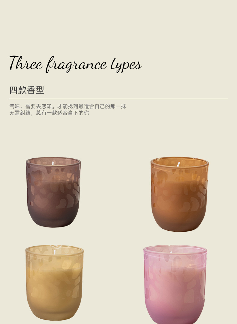 大豆蜡香薰蜡烛礼盒玻璃杯伴手礼物手工无烟蜡烛家用香氛蜡烛套装详情2