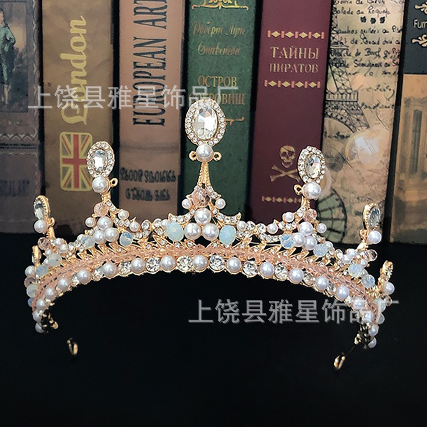 儿童王冠生日发箍女童水晶发饰礼物优雅公主头饰装扮发饰发箍皇冠详情11