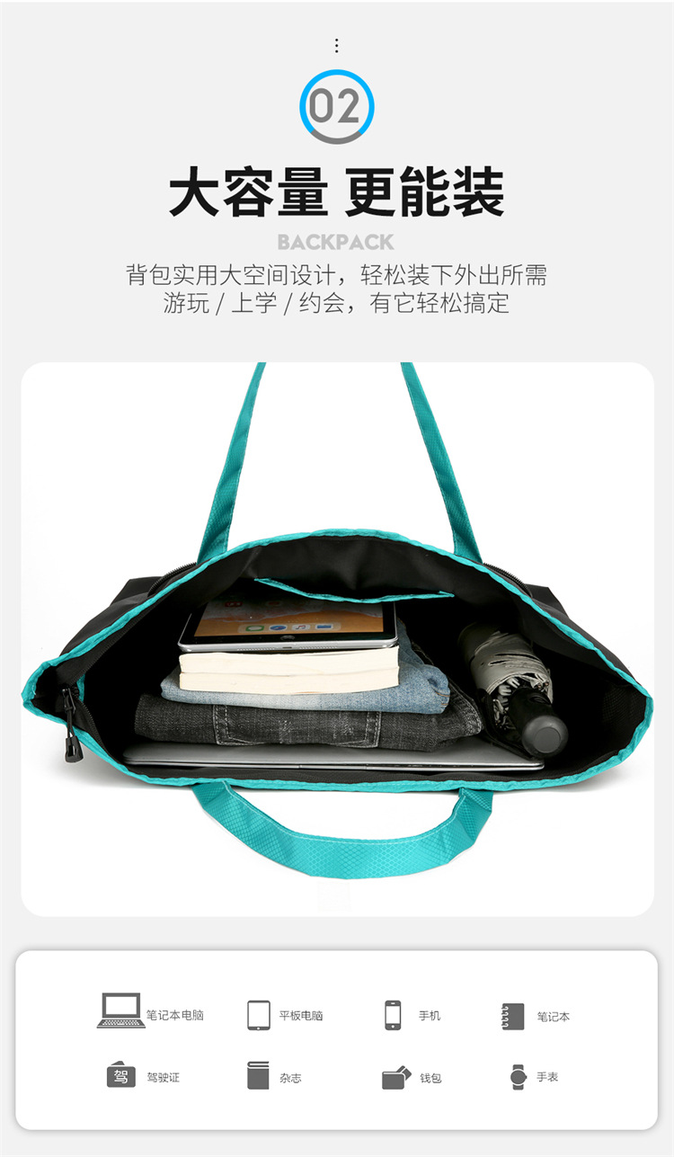 Yitu Warner Heim storage Bag, large-capacity hand-held outdoor picnic bag, cross-border single-shoulder travel bag, fitness bag, luggage bag pic 6