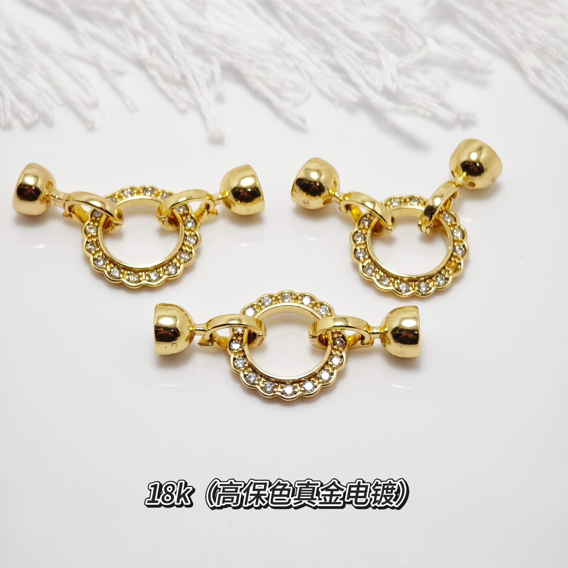 Pearl necklace buckle, 8-shaped buckle, handcrafted end buckle, connecting buckle, mother-and-child buckle, sweater chain, universal buckle, DIY accessories pic 14