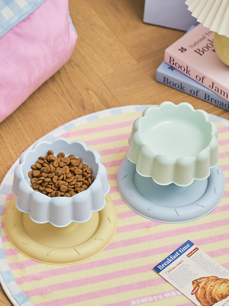 Pet stainless steel anti-knock cat food plate, high rack bowl, pet birthday bowl, dog rice bowl, detachable and easy to clean pic 19