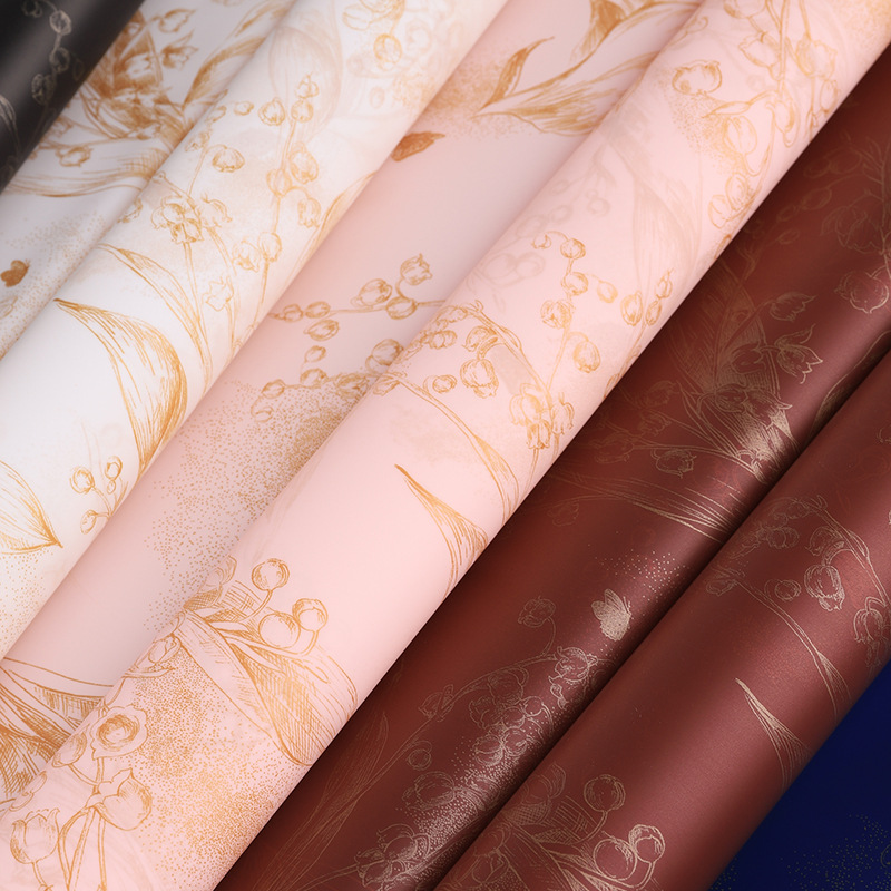 雾面纸铃兰之花防水韩式包花纸艺材料花束包装玫瑰花店花艺用品详情5