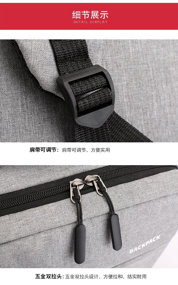 Cross-border 2026 New Business backpack, usb charging Schoolbag, travel waterproof laptop bag, backpack pic 22