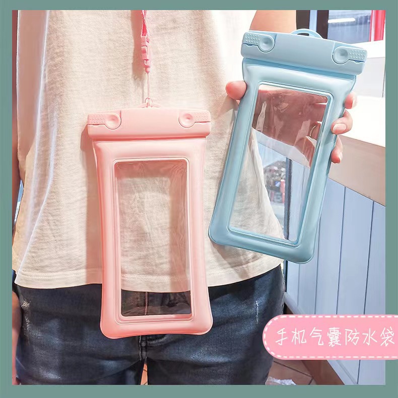 手机防水袋潜水套保护壳触屏游泳华为苹果小米通用外卖骑手密封袋详情6