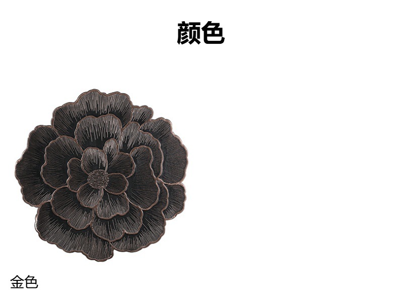 北欧简约注塑餐垫PVC防水防油污垫创意花朵酒店派对家用隔热垫详情4