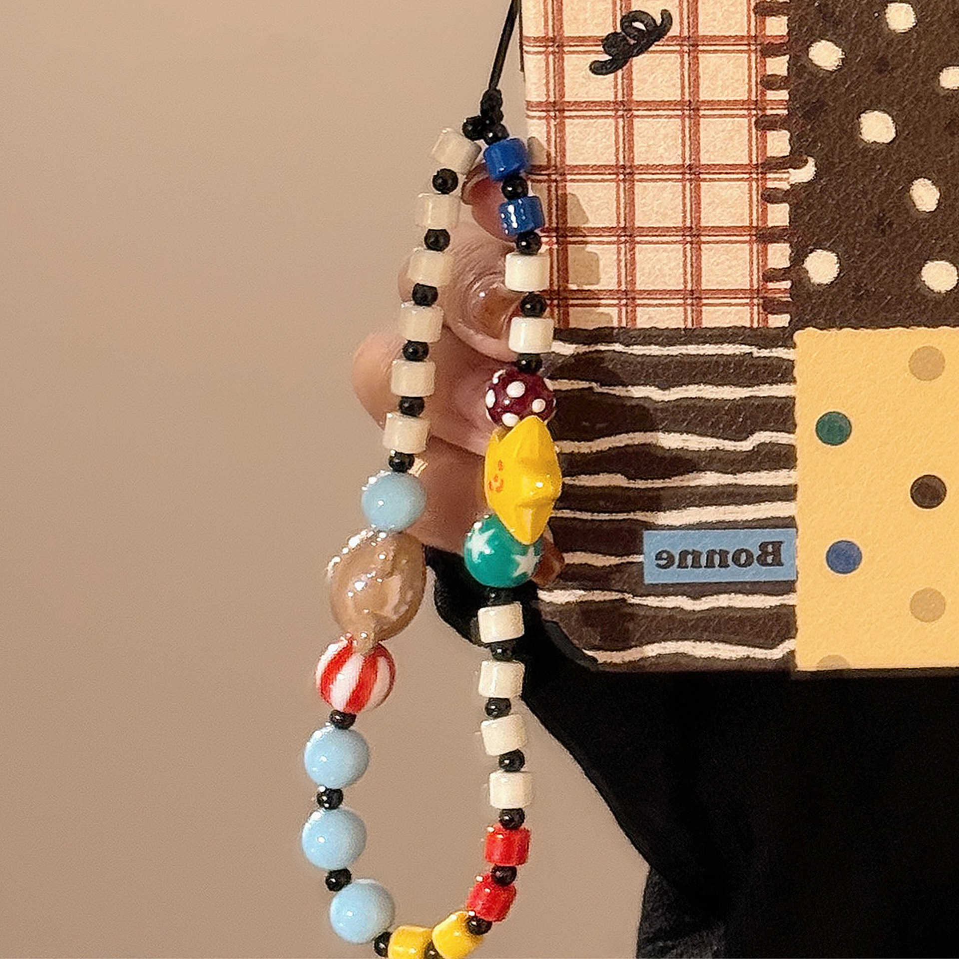 彩色链条手机壳挂绳适用苹果/华为便携手腕带绳个性ins多巴胺挂件详情22