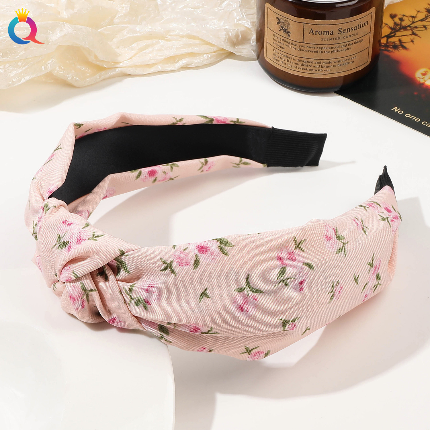 Qiyue Cross-border leopard Print knotted hair band Summer high-end wide-edge simple headband High top hair Hole Hair Accessory wholesale pic 18
