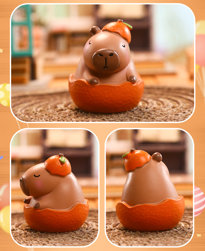 Cute capybara figurines, home decoration figurines, small items, table figurines, cute capybara figurines pic 7