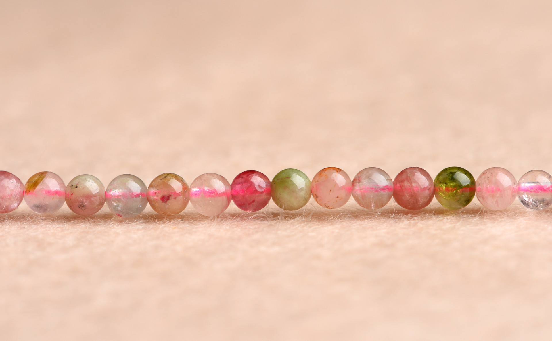 Jiuya Crystal Natural 7A Grade Small Particle Tourmaline Loose Beads Seven-color Tourmaline round Beads Ring Accessories wholesale pic 15