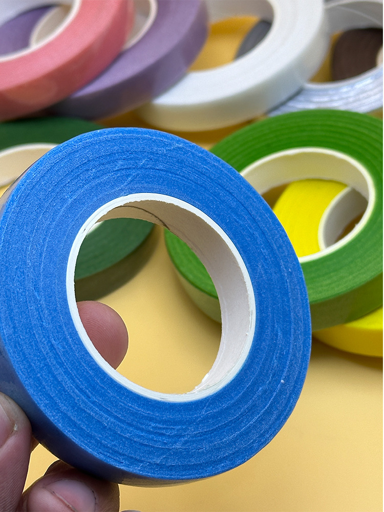 Flower art tape, green handmade diy adhesive paper, factory direct sales, simulated flower adhesive fabric, plant gardening wrapping flower pole adhesive pic 10
