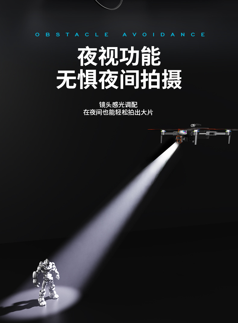 JS39跨境新品无人机带一键返航无刷电机高清屏幕航拍遥控飞机玩具详情11