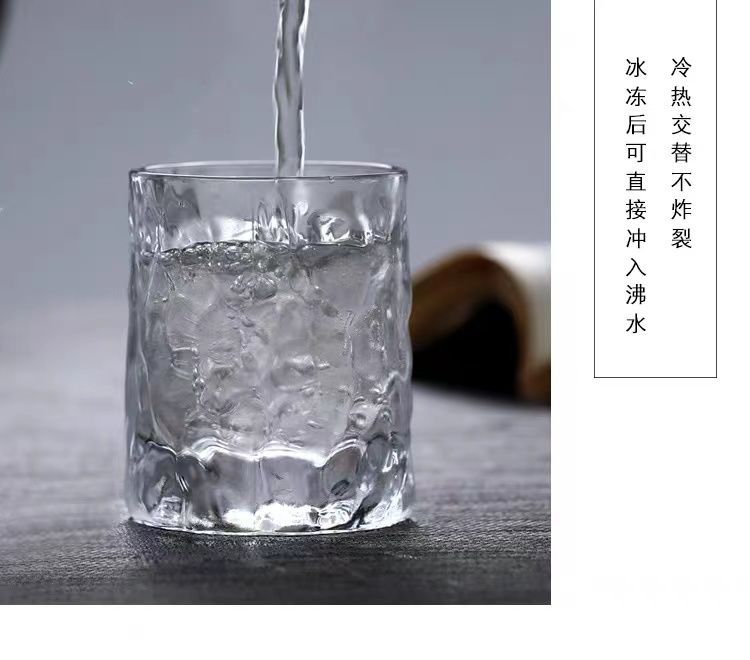 6只装加厚耐热玻璃杯家用透明喝水杯泡茶杯牛奶果汁啤酒杯子套装详情6