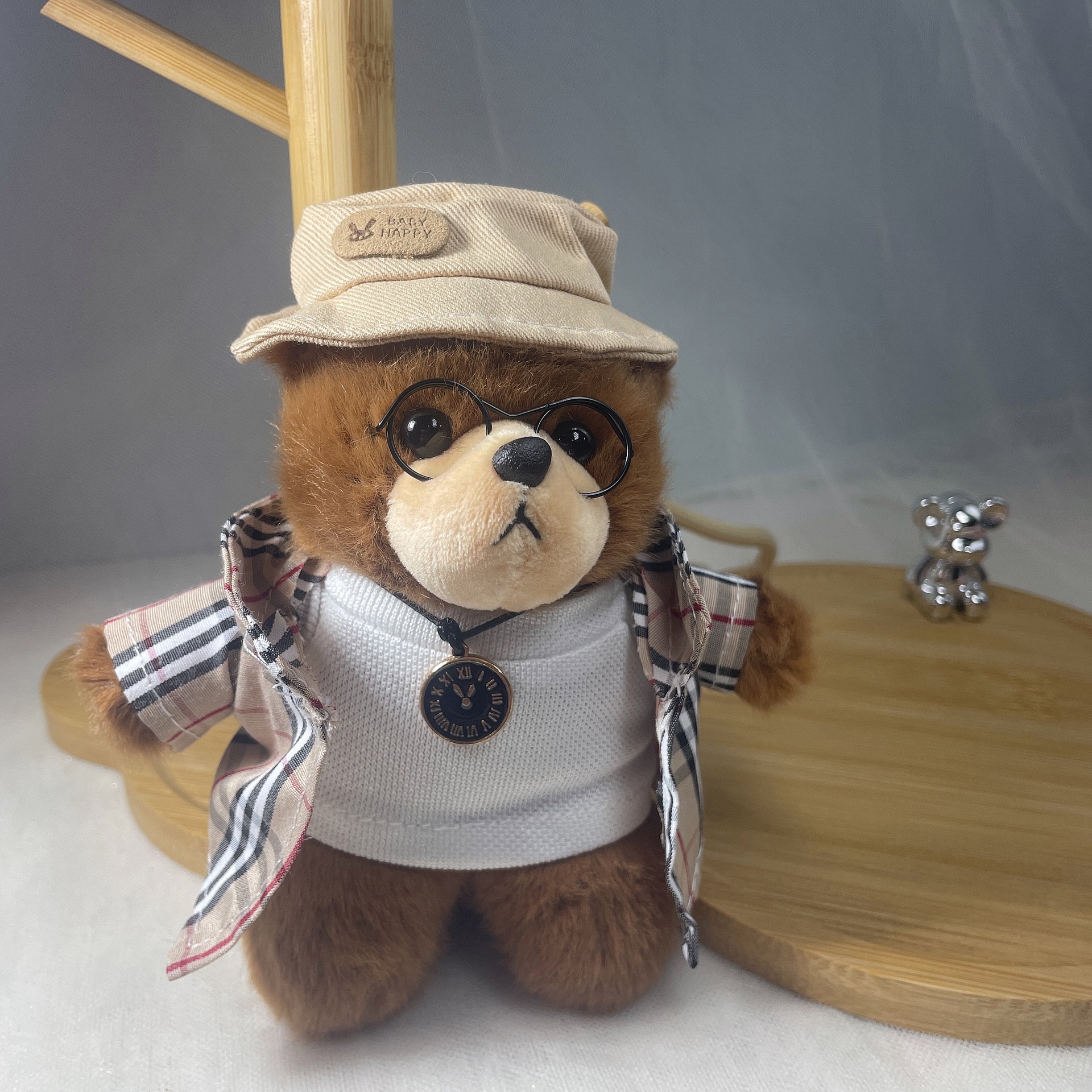 威廉熊挂件毛绒玩具创意小熊情侣钥匙扣包包挂饰生日礼物女生礼物详情9