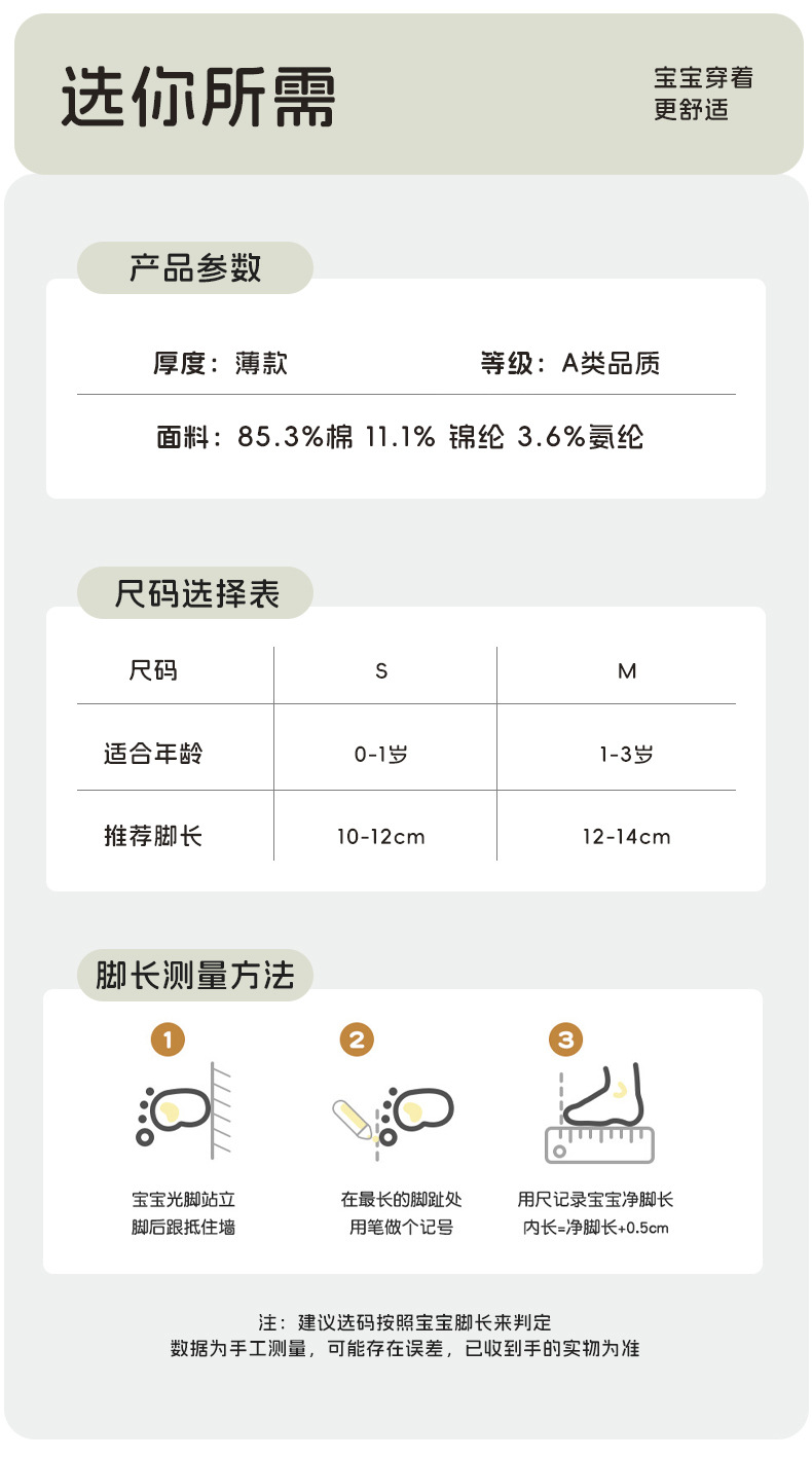 宝宝袜子夏季网眼薄款a类棉新生儿卡通女童男童 儿童夏天婴儿袜子详情2