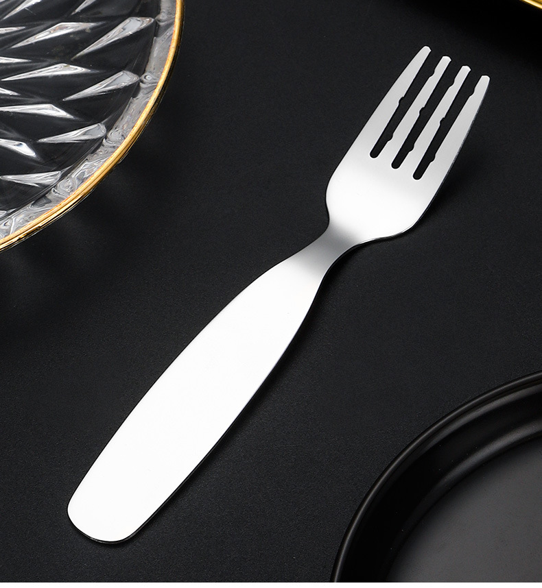 201不锈钢儿童勺子家用可爱餐具幼童宝宝吃饭喝汤勺甜品勺水果叉详情12