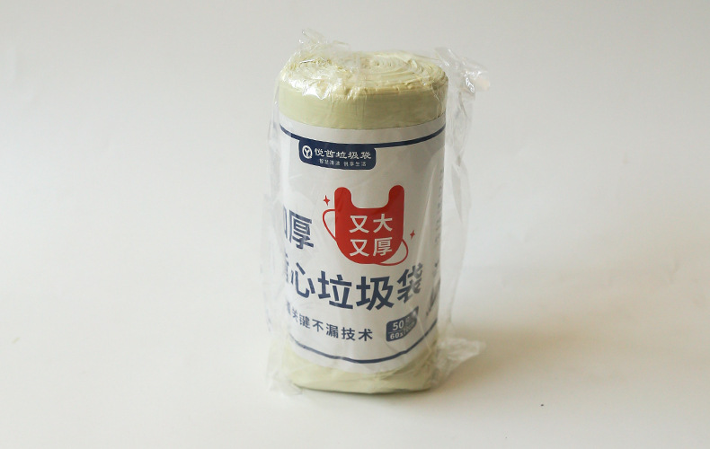 Garbage bags, household hand-held thickened large drawstring kitchen bucket tank, commercial use, student extra-thick, extra-large kitchen surplus pic 1