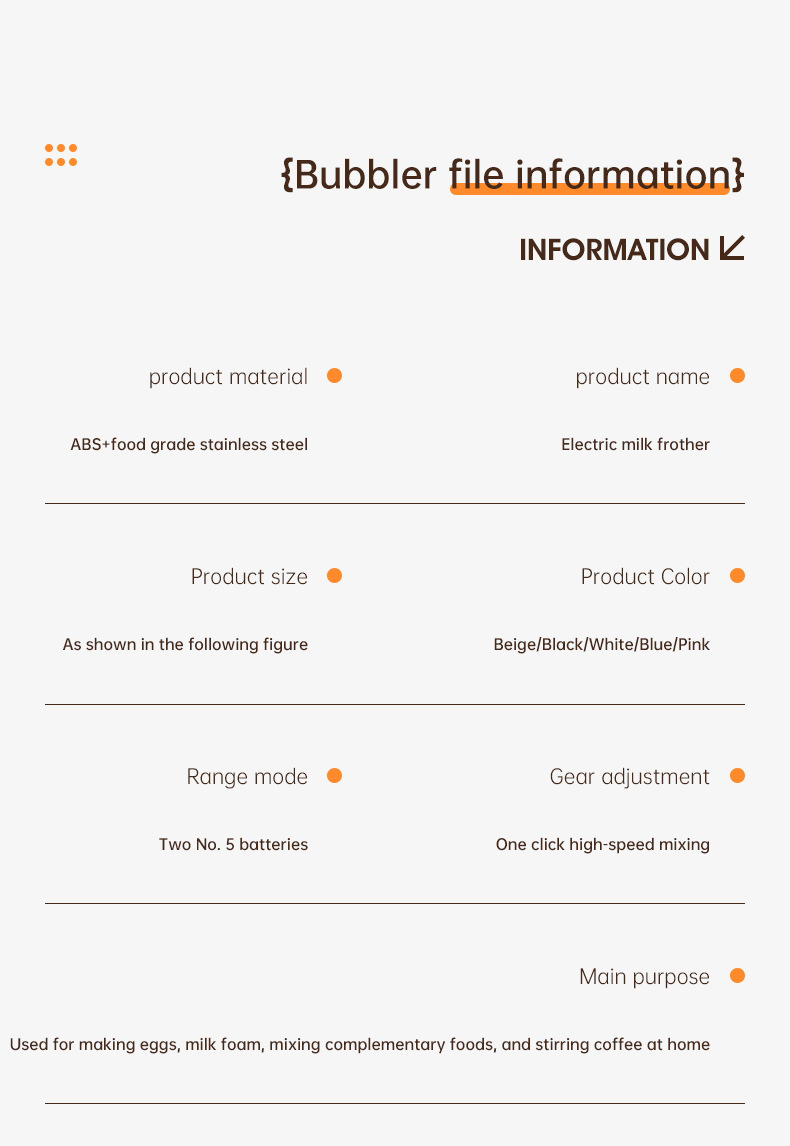 新品奶泡器四百次高速打蛋器长续航mini跨境批发家用电器厨房电器电动调奶器详情26
