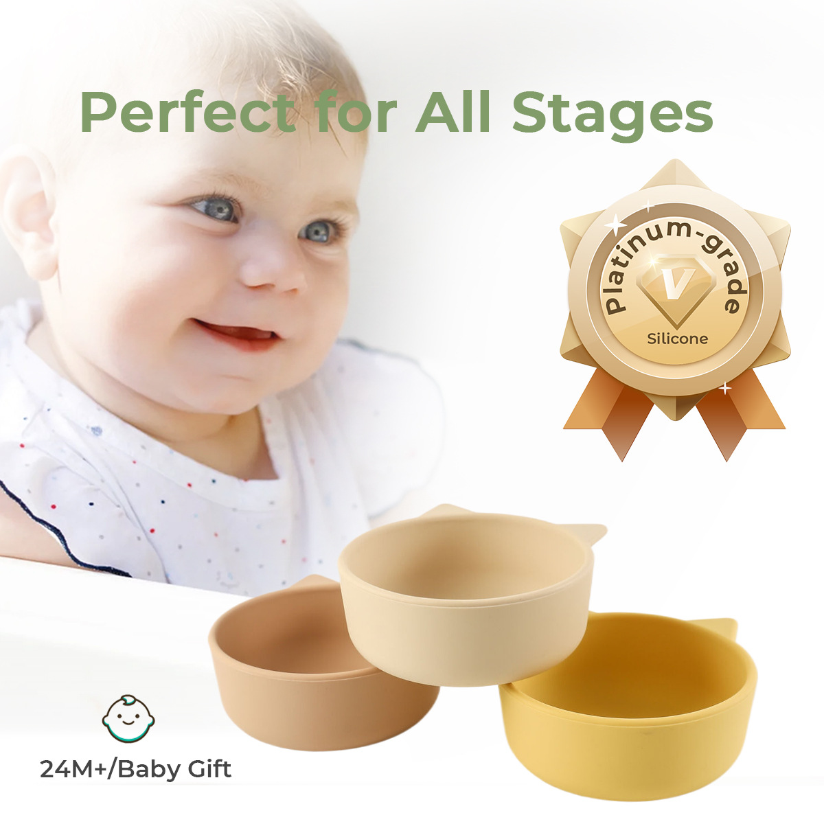 儿童辅食碗新国标食品级硅胶宝宝喂饭碗卡通母婴用品吃饭专用餐碗详情4