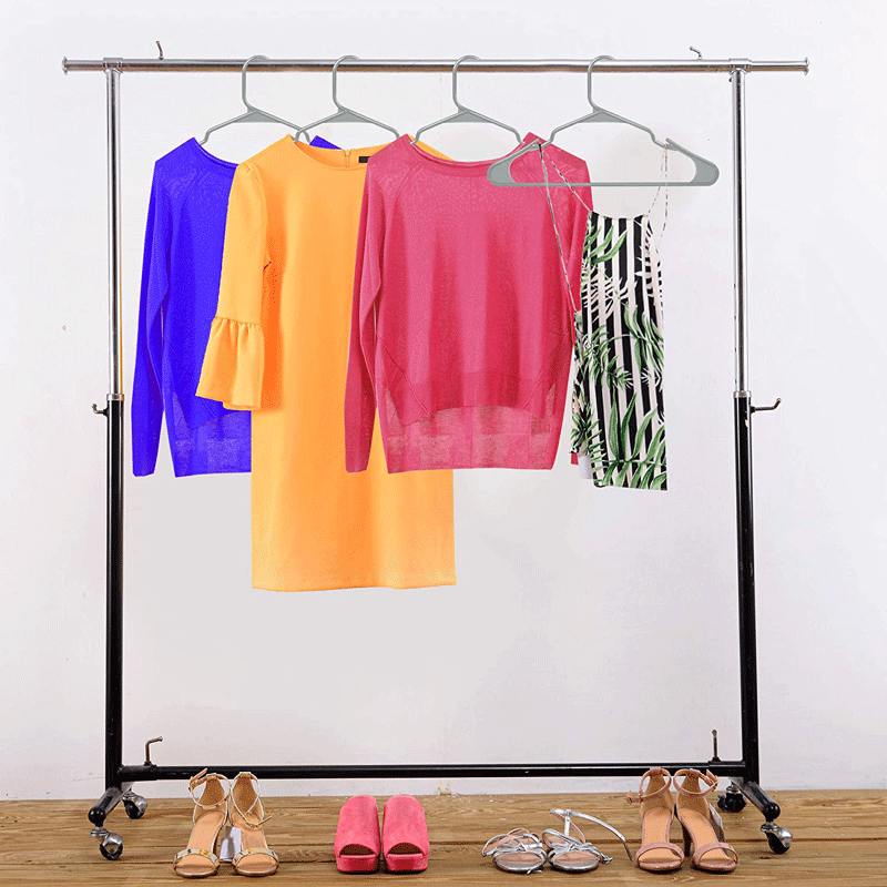 PP plastic clothes hanger, dry and wet dual-purpose anti-slip clothes rack, household ultra-thin, space-saving storage and organization, clothes support and hanging pic 17