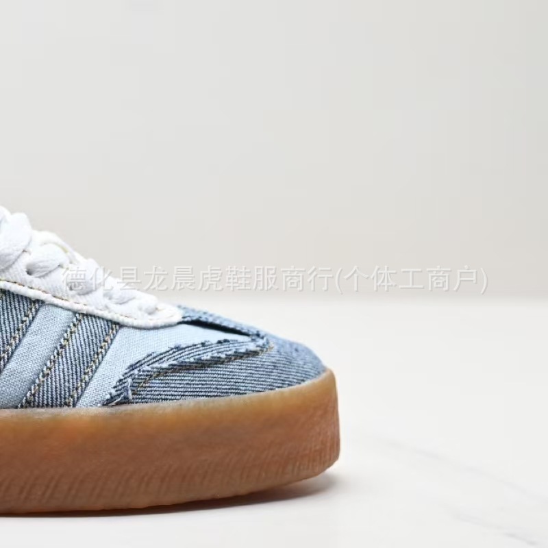 德训鞋女鞋莆田samba纯原百搭校园红蓝银色增高厚底休闲男小白鞋详情13
