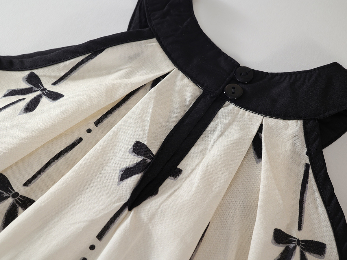 Девочки разрабатывают комплекты из хлопка и хлопка 2025 - го года, новые блузки для детей на шее, широкие брюки pic 12
