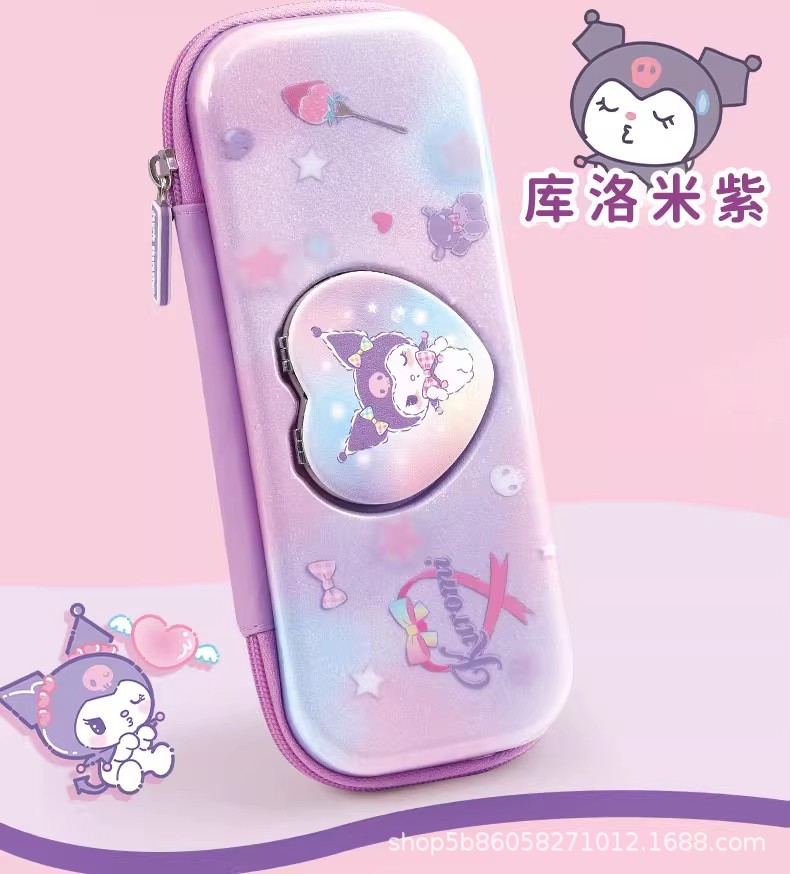 正版三丽鸥库洛米文具盒女孩款高颜值多功能大容量笔袋铅笔收纳盒详情3