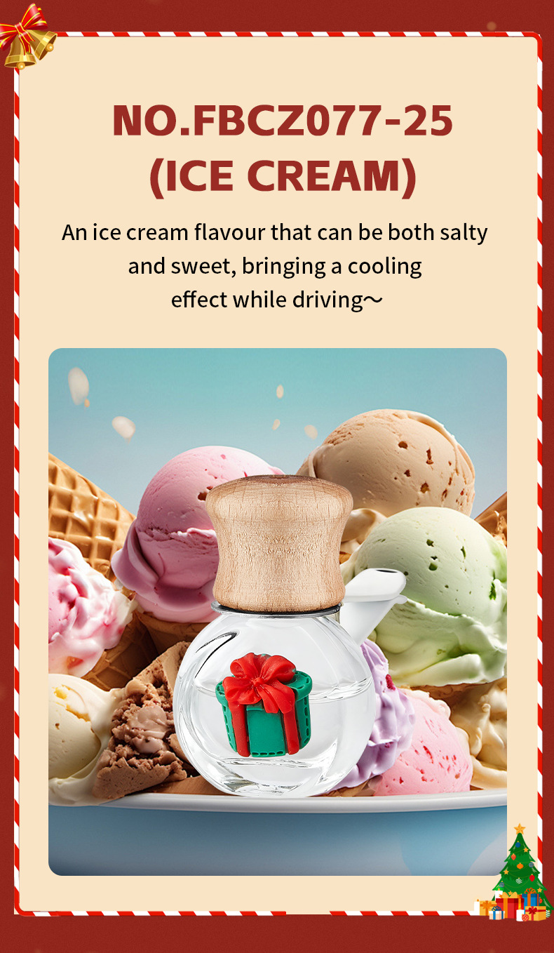 【跨境专供】FORMBO圣诞汽车香水持久留香车内装饰品精油车载香薰详情10