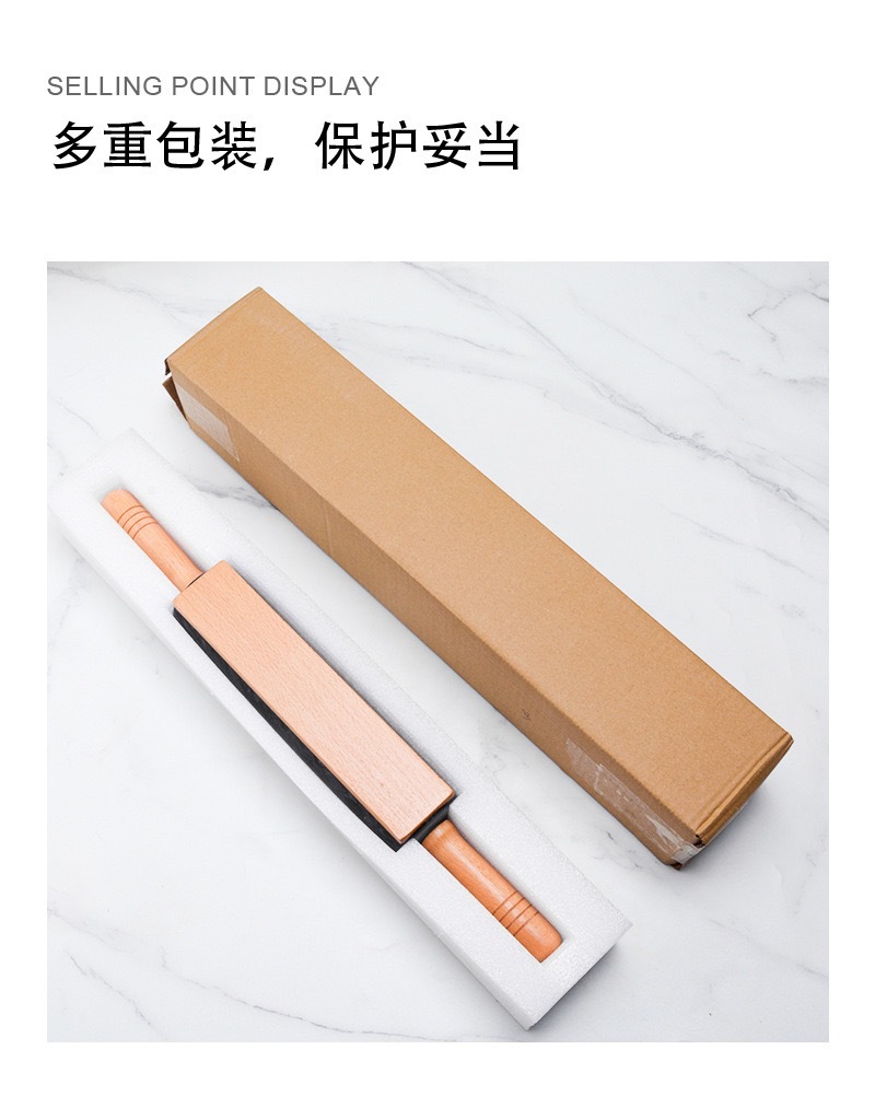 Nordic marble rolling pin roller, large rolling pin, household dumpling wrapper rolling pin, baking Western pastry walking hammer pic 4
