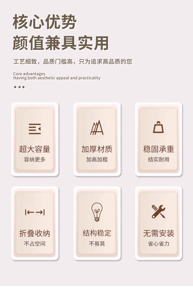 脏衣篓脏衣服收纳筐家用带轮大容量可折叠卧室脏衣收纳浴室脏衣篮详情2