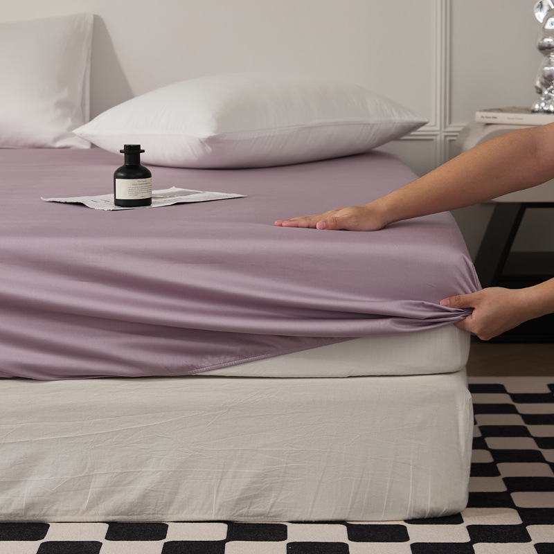 Single-piece quilt cover, pure cotton long-staple cotton bed sheet, bed cap, oversized quilt cover, skin-friendly single and double solid color bedding pic 105