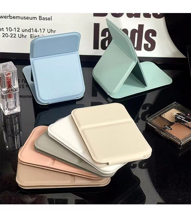 化妆镜折叠小镜子便携迷你logo学生随身宿舍专用梳妆镜女身桌面详情13