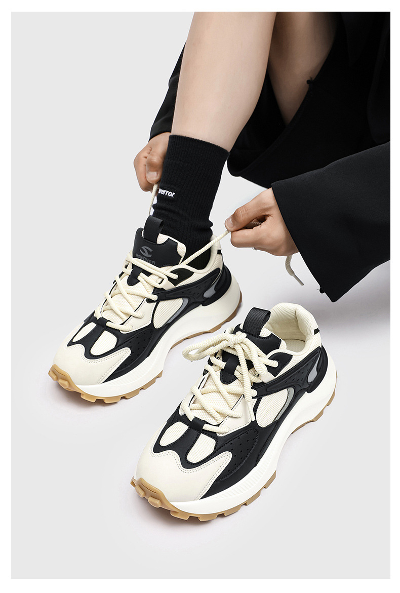 哈比熊男鞋春秋季潮牌透气厚底老爹鞋男款休闲跑步运动鞋青年潮鞋详情27