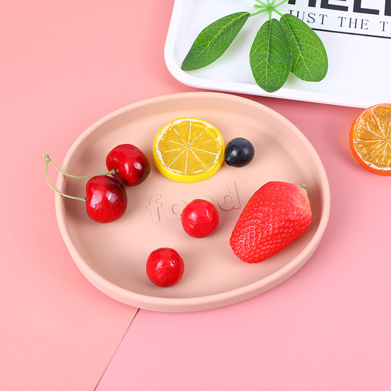 食品级硅胶儿童喂养餐具 宝宝吃饭训练辅食盘子 宝宝硅胶餐盘辅食碗 安全无毒易清洗 婴儿学吃饭必备工具详情18