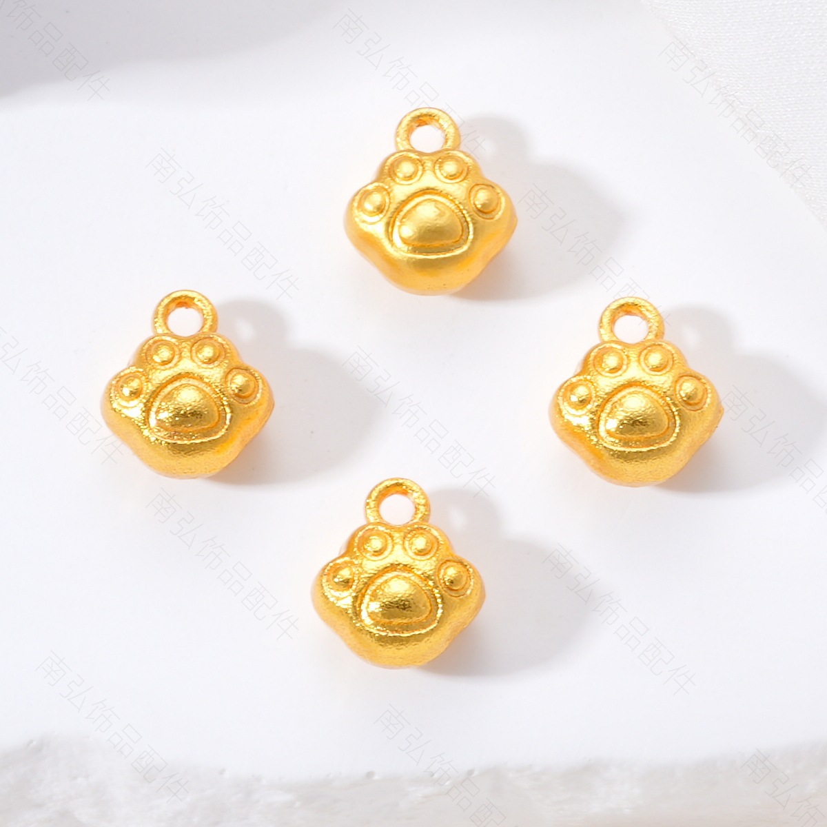 Ancient Vietnamese sand gold accessories, high color retention, beaded peach with zirconium pendant, bracelet, necklace, extension chain diy accessories pic 36