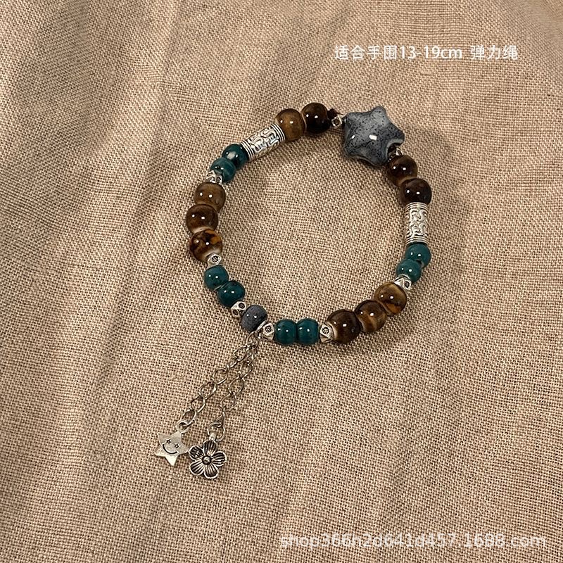 手作款 新中式民族风陶瓷手链女国风手饰串珠手串2023年夏季新款详情12