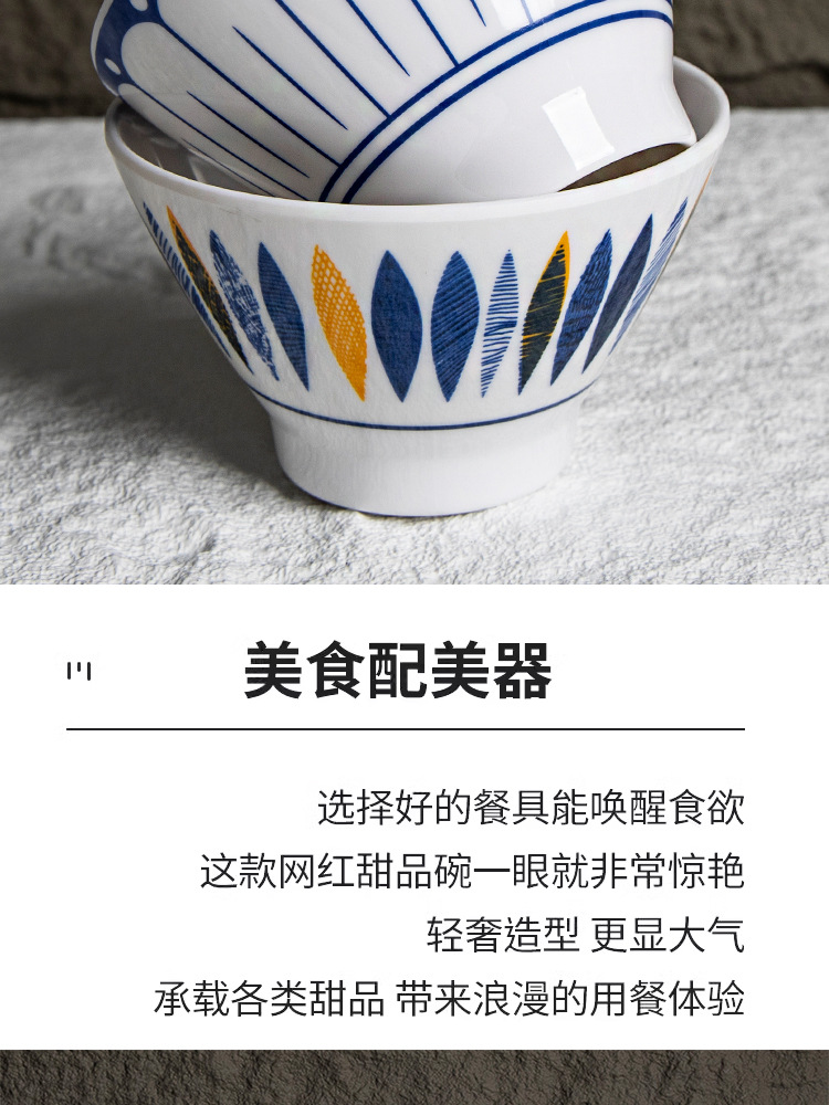 Melamine imitation porcelain tableware, dessert bowls, sugar water bowls, commercial creative shaved ice, fluffy ice bowls, fruit ice cream and ice cream bowls pic 3