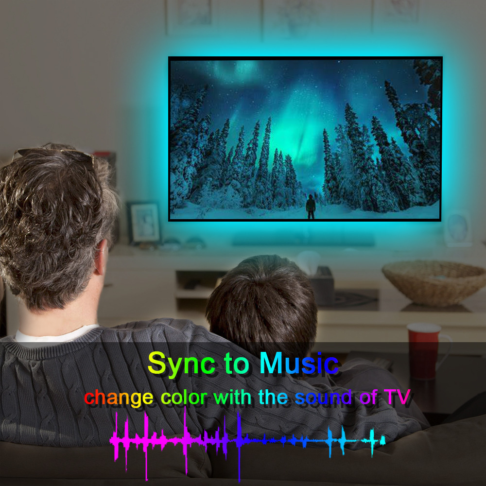 led灯带rgb低压灯带电竞桌面氛围5V蓝牙USB灯条电视机自粘裸板灯详情15