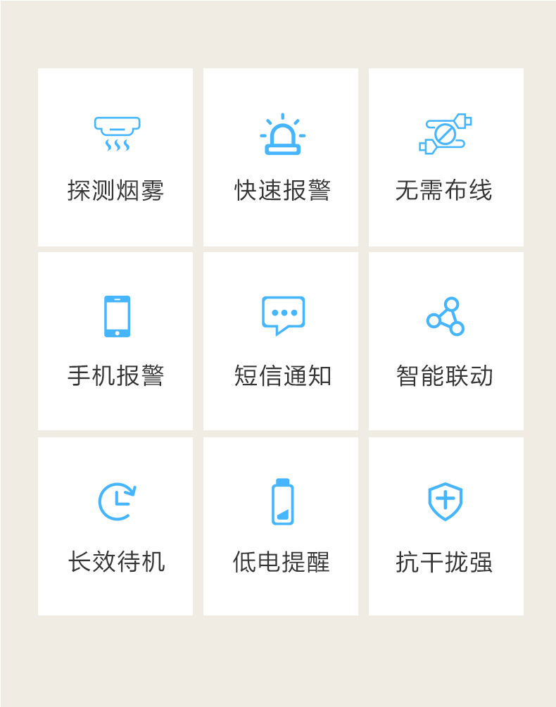 涂鸦智能Zigbee烟雾探测器tuya烟雾报警器 Smoke Sensor源头厂家详情2