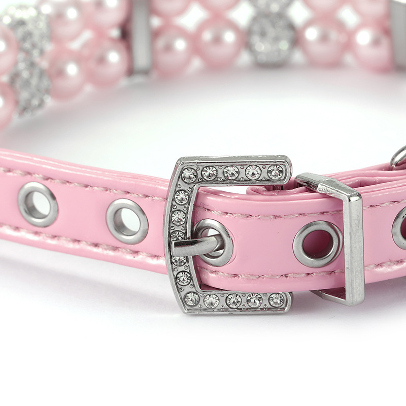 Wholesale of pet collars, drawstrings, neck rings, pearl cat necklaces, small and medium-sized dog rings, and neck rings pic 24