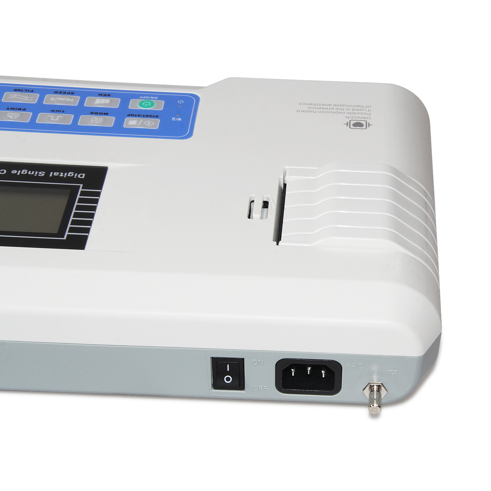Cross-border exclusive supply of ECG100G portable electrocardiograph display digital single-channel 12-lead electrocardiograph pic 10