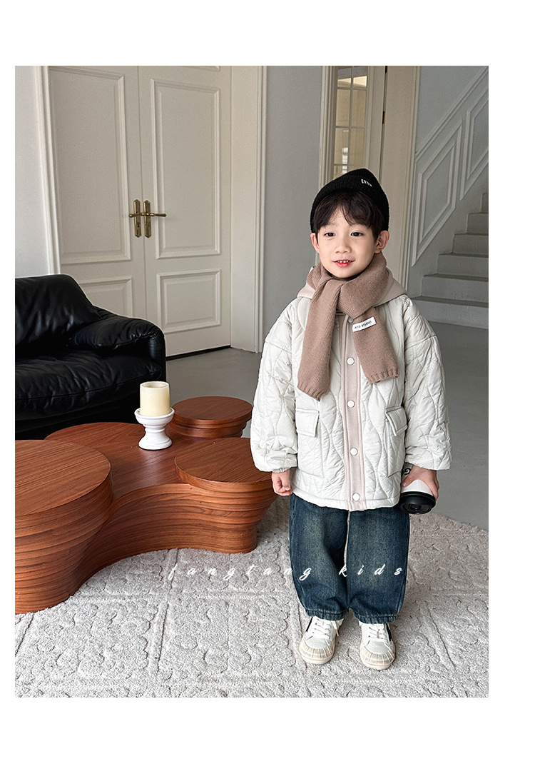 儿童加厚裤子男童加绒牛仔裤冬季新款小男孩保暖休闲长裤冬装批发详情12