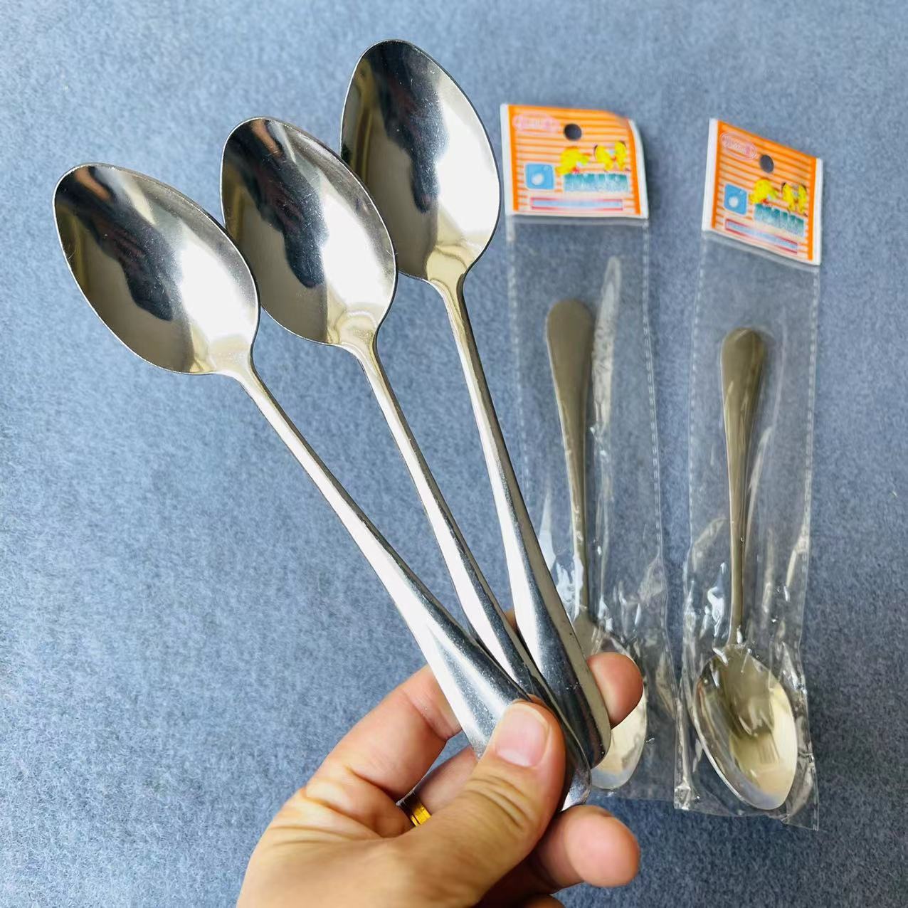 【 Zone 1-10 】601 Pointed Spoon 20/ bundle 1500/ box 601 Pointed Spoon Soup spoon Coffee Mixer spoon Rice Spoon Spoon Spoon Student spoon Household 1 yuan wholesale supply pic 5